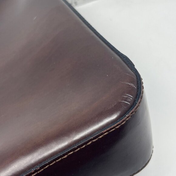 brown leather handbag shoulder bag small - Picture 11 of 11